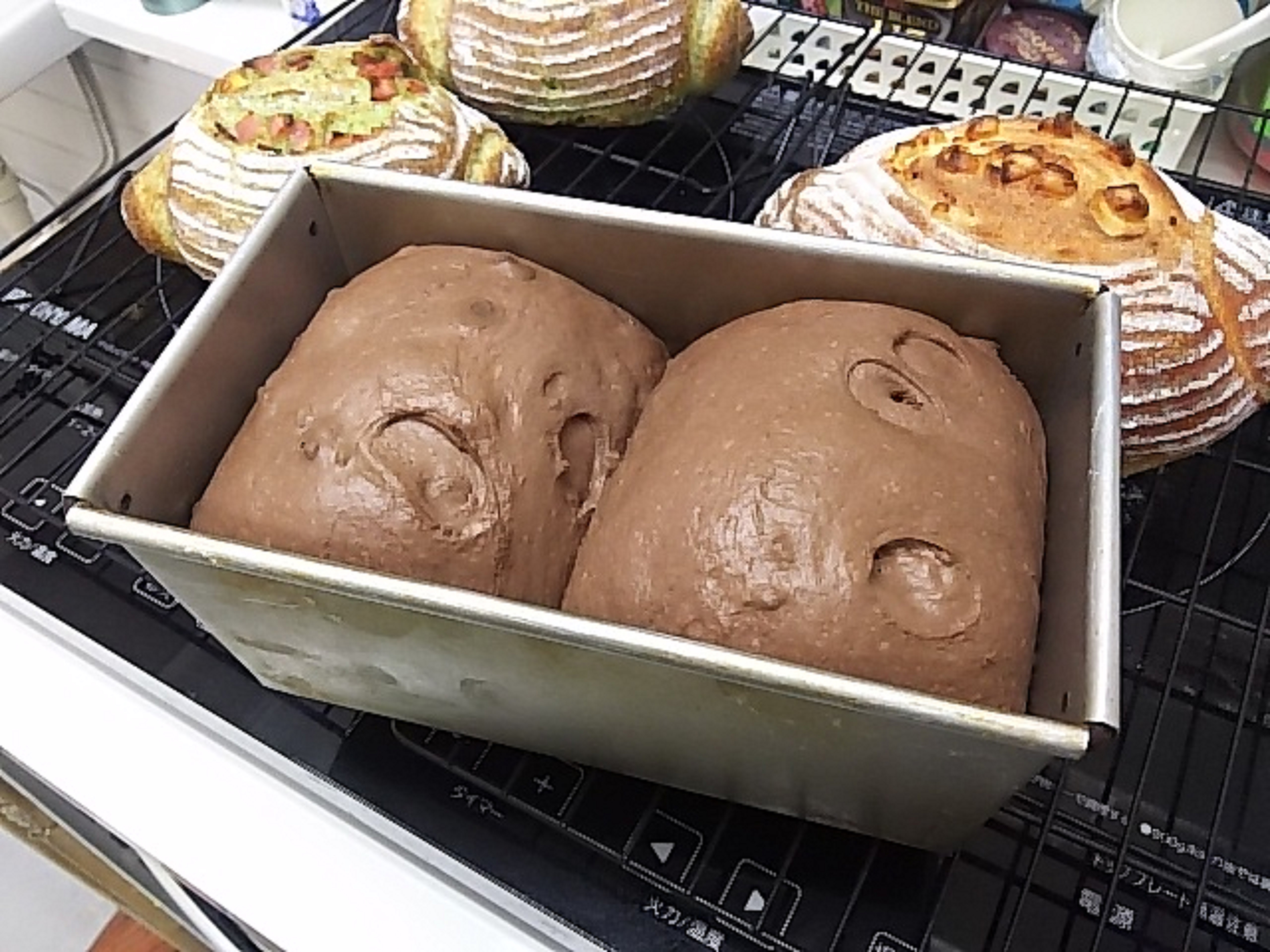 チョコの食パン型の中